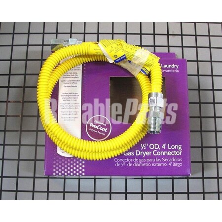 Electrolux Home Products 5304490729 Frigidaire 48in X 1/2in Stainless Steel Gas Connector 5304490729